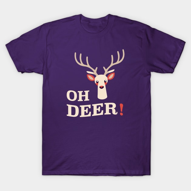 Oh Deer! || Adorable Deer Vector Art T-Shirt by Mad Swell Designs